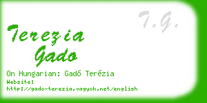 terezia gado business card